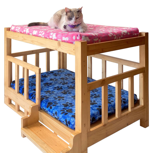 Cama de madera  para perros y gatos 