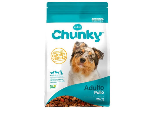 Chunky perros adultos pollo