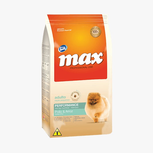 Max performance pollo para perro adulto de razas pequeñas