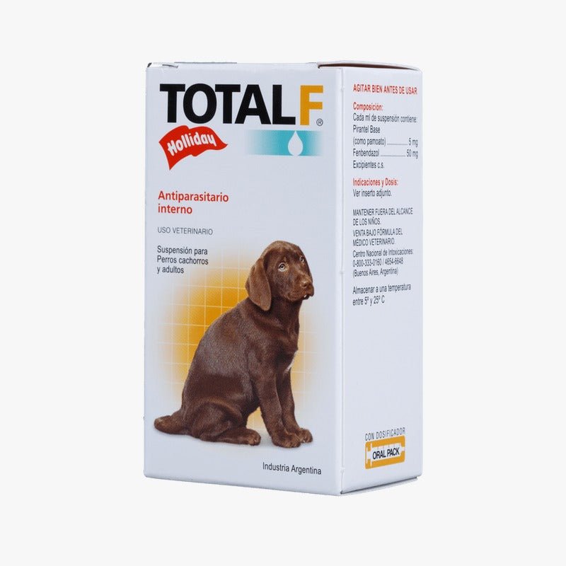 Antiparasitario Total F para perros cachorros y adultos