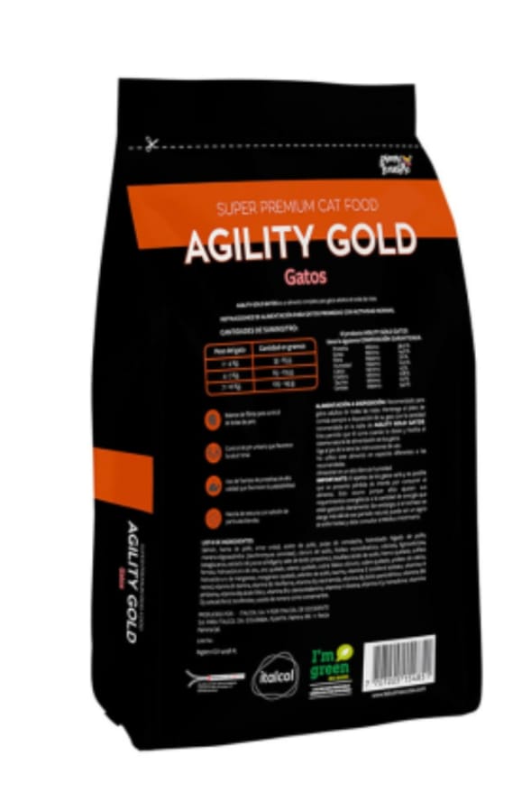 Agility Gold Super premium 1.5 kilos - Alimento para gato