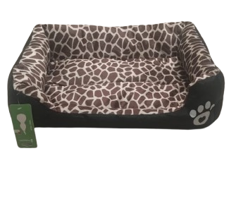 Cama cuadrada animal print