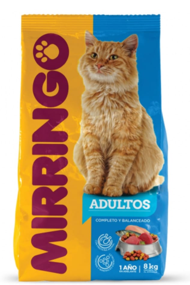 Concentrado Mirringo de 8 kg para gatos